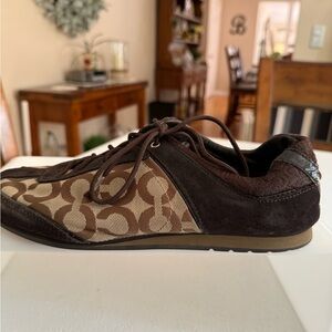 Coach Tan and Brown Women's Sneakers